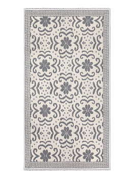 Коврик универсальный 80х150см LUCKY УЗОР2 коричнево-серый хлопок 000000000001206545