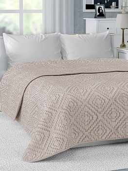 Покрывало DE'NASTIA Пиксель двустороннее 240х240см 100%Полиэстер розовый U000151 000000000001199211