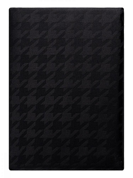 Пододеяльник 175x210см DE'NASTIA гусиная лапка черный жаккард сатин хлопок 100% 000000000001217232