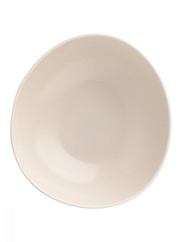 Салатник 22,5x16x6см/800мл DE'NASTIA Оливки-однотон молочный фарфор 000000000001217765