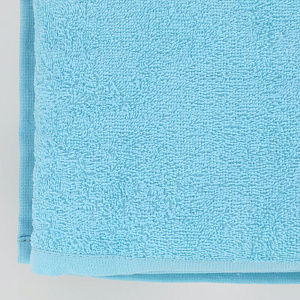 Простыня 155х200см АЛТЫН АСЫР Стандарт гладкокрашеное 380гр/м2 Без бордюра Светло-голубая махровая АА005147 000000000001205415