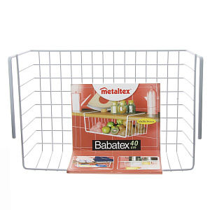 Полка подвесная 40х26х14см METALTEX Babatex нержавеющая сталь 000000000001106217
