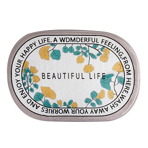 Коврик для ванной 40х60см LUCKY цветы полиэстер BT12704-7 000000000001217266