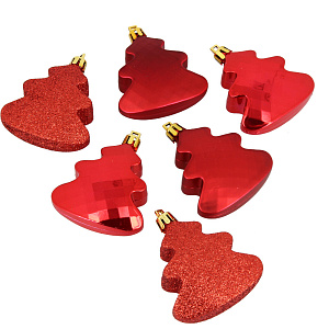 Набор декоративных украшений Елочка Посуда Центр, 7 см, 6 шт. 000000000001161767