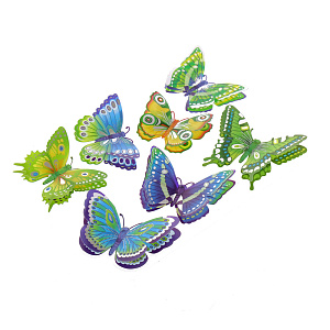 Стикеры с блестками Мини бабочки Room Decoration 000000000001127317