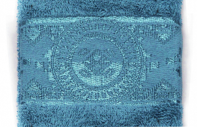 Полотенце банное DE'NASTIA Талисман 100х150см синий 100%Хлопок пл.451гр/м2 D000117 000000000001177471