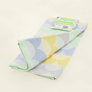 Полотенце кухонное 40х60см ВОТЕКС Волна серая/голубая/желтая 100% хлопок 000000000001206864