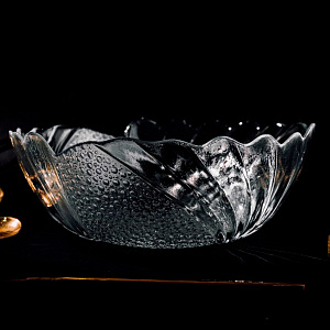 PAPILLION Салатник 23см PASABAHCE F&D рельефная форма стекло 000000000001210244