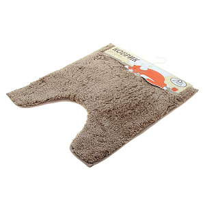 Коврик для туалета DE'NASTIA 50х50см бежевый микрофибра M000023 000000000001107626