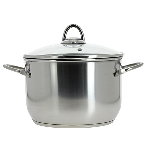 Кастрюля со стеклянной крышкой Amet, 5л 000000000001116375