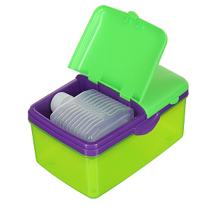 Ланчбокс 4-х секционный с бутылкой Sistema, 2л 000000000001148984