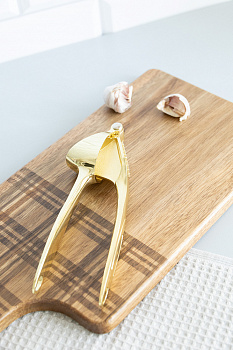 Пресс для чеснока 17,5x3,6x5,2см DE'NASTIA золотой цинковый сплав 000000000001228993