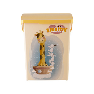 Контейнер для детского стирального порошка 5л ПОЛИМЕРБЫТ Giraffix пластик 000000000001213068