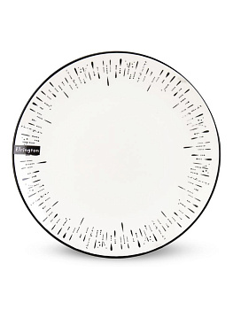 Тарелка обеденная 23см ELRINGTON MILA SHANY белый/черный керамика 000000000001228507