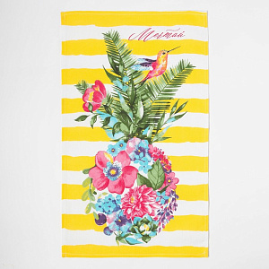 Полотенце кухонное Доляна Цветочный ананас 35х60см 100%хл 160г/м2 4682744 000000000001200851