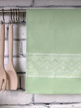 Полотенце кухонное DE'NASTIA 40x60см 100%Хлопок зелёный D100024 000000000001191105