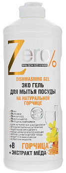 Гель для мытья посуды Натуральная горчица Zero, 500мл 000000000001144714