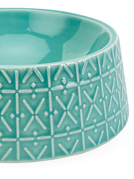 Миска для животных 350мл бирюзовый керамика 000000000001229107