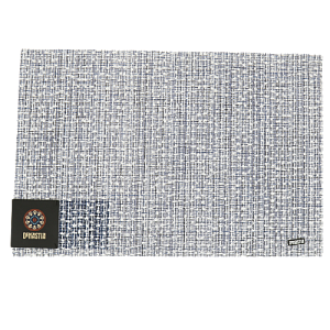 Салфетка сервировочная 30x45см DE'NASTIA шанель синяя/белая 75%пвх 25%полиэстер 000000000001207456