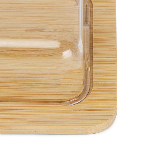 Масленка-сырница 12,7х19х6см бамбук 000000000001221638