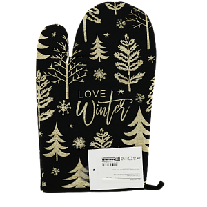 Варежка-прихватка "Этель" Love Winter 20х27см, 100% хлопок, ватин 250г/м2 5035826 000000000001202292