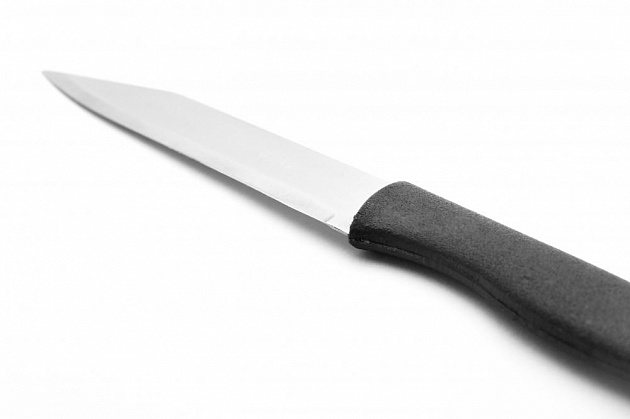 Нож кухонный НК-1 ПОСУДА ЦЕНТР, нержавеющая сталь/полипропилен, лезвие 13,7см/общая длина 25,5см, толщина металла 1мм, 3С41929 000000000001199136