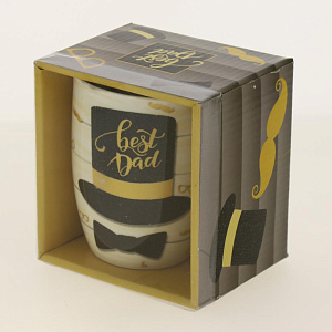 Кружка лучший папа пд/уп,350мл,133-08005 000000000001177522