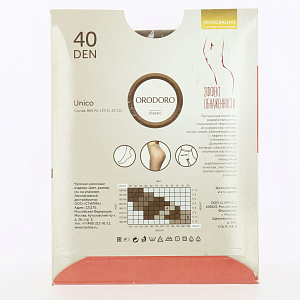 Колготки ORODORO (Unico) 40 den, цвет легкий загар, р-р  2 000000000001141216