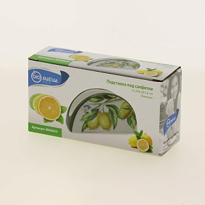 Подставка под салфетки 12,2x4,2x7,6см Лимоны Доломит M56033 000000000001193763