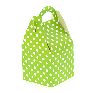 Коробка средняя 10х20см 6шт зеленый горошек R010048 000000000001174068