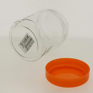 Банка для хранения 450 мл оранжевая крышка 122-13102 000000000001182807