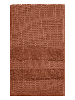 Полотенце 50x90см DE'NASTIA КРАФТ коралловый хлопок 100% 000000000001219504