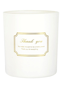 Свеча в стакане 8х7см Day&Night белая 000000000001220772