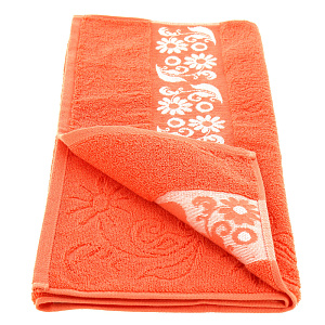 Полотенце махровое Privilea 50*90,100%хл.пл480г/м,10С37 Урсиния,коралл.Беларусь 000000000001188861