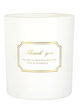 Свеча в стакане 8х7см Day&Night белая 000000000001220772