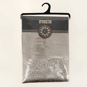 Скатерть 160х310см DE'NASTIA Талисман светло-коричневый 100% полиэстер E020161 000000000001202436