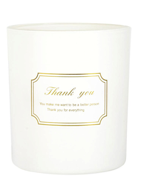 Свеча в стакане 8х7см Day&Night белая 000000000001220772