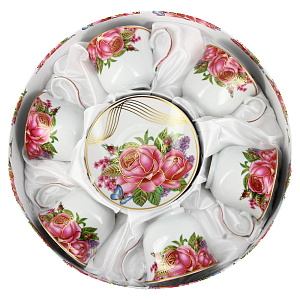 Чайный набор Цветные линии Matissa, 220мл, 12 предметов 000000000001140322