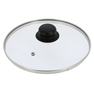 Крышка 22см TIMA металлический обод низкая стекло 000000000001121553