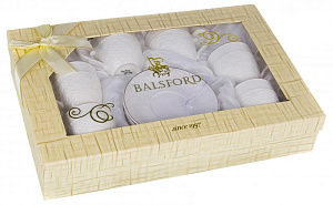 Набор кофейный 12 предметов (чашка 100мл-6шт/блюдце-6шт) белый с золотом подарочная упаковка 101-01008 000000000001177535