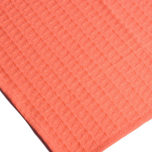 Полотенце кухонное 37х60см СОФТИ крупная вафля коралловое 100% хлопок 000000000001212676