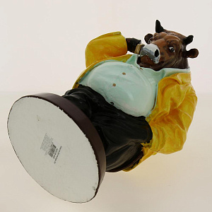 Копилка БЫК, жёлтый пиджак, 28см G025-28-102K Материал: Гипс 000000000001194284