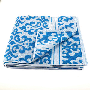 Полотенце махровое Privilea,75*150,100% хл,арт.15С22 Венеция,бирюзовый. Произ-во  Беларусь 000000000001184482