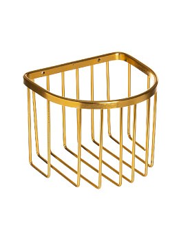 Держатель для туалетной бумаги 13,7x13x10,5см DE'NASTIA золотой алюминий 000000000001227449