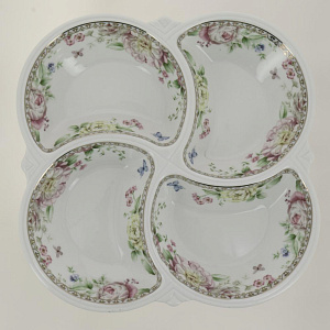 Менажница 4-х секционная 210мм BALSFORD МЭРИДИТ подарочная упаковка фарфор 000000000001206169