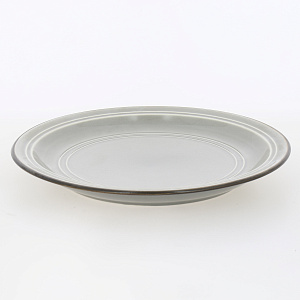 Тарелка десертная 22см серый глазурованная керамика 000000000001213923