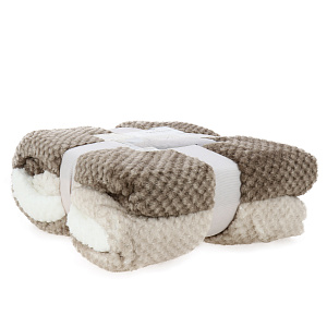 Плед 150x200см LUCKY Градиент коричневый полиэстер 000000000001191096