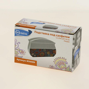 Подставка под салфетки 12,2x4,2x7,6см Узоры Доломит M56089 000000000001195624