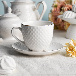 Набор чайный 8 предметов LAGARD (чашка 240мл-4шт/блюдце-4шт) фарфор SH08093 000000000001219873