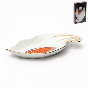 Икорница 18,5х10,3х2,1смGUTERWAHL Party Time Красная икра фарфор 000000000001197799